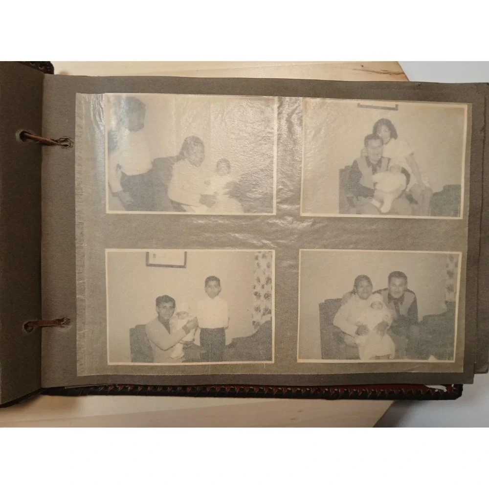 Vintage Argentine Cowhide Photo Album – Handmade Hair-on-Hide & Leather – Gaucho